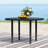 Metal Outdoor Table, Round Table for 6 with Umbrella Hole, Patio Table with Modern Minimalist Design-32091680-32091708