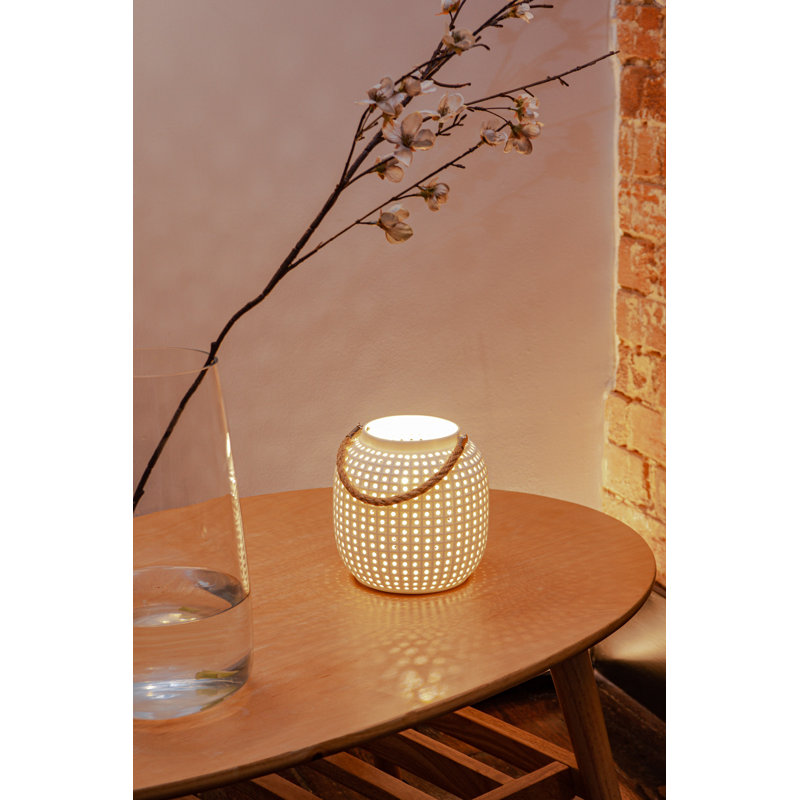 Hughestown 65cm Gold Standard Table Lamp, White