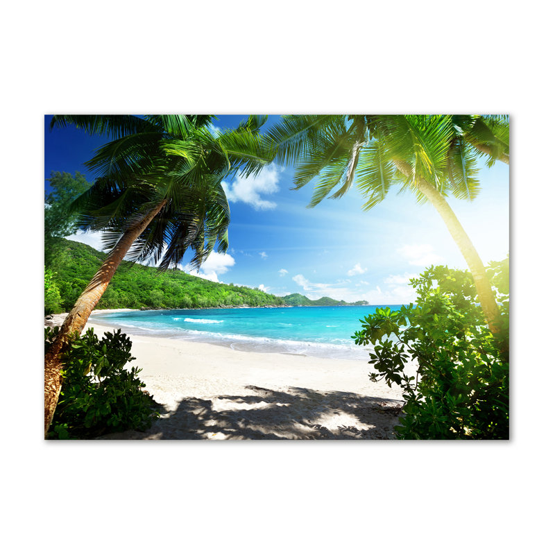 Seychelles Beach - Wrapped Canvas Print