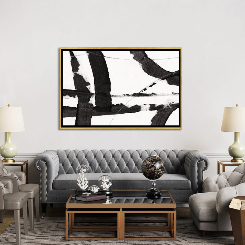 «Obsidian Harmony I» par Timothy O 'Toole, reproduction sur toile tendue sur toile, H 40 po x l 60 po, Impression encadrée