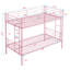 Lit superposé simple au-dessus d'un lit simple en métal robuste avec assemblage facile et sans sommier tapissier, idéal pour économiser de l'espace