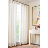 Eyelet Semi Sheer Curtain