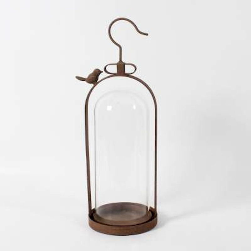 Porte-votive en métal oiseau tall