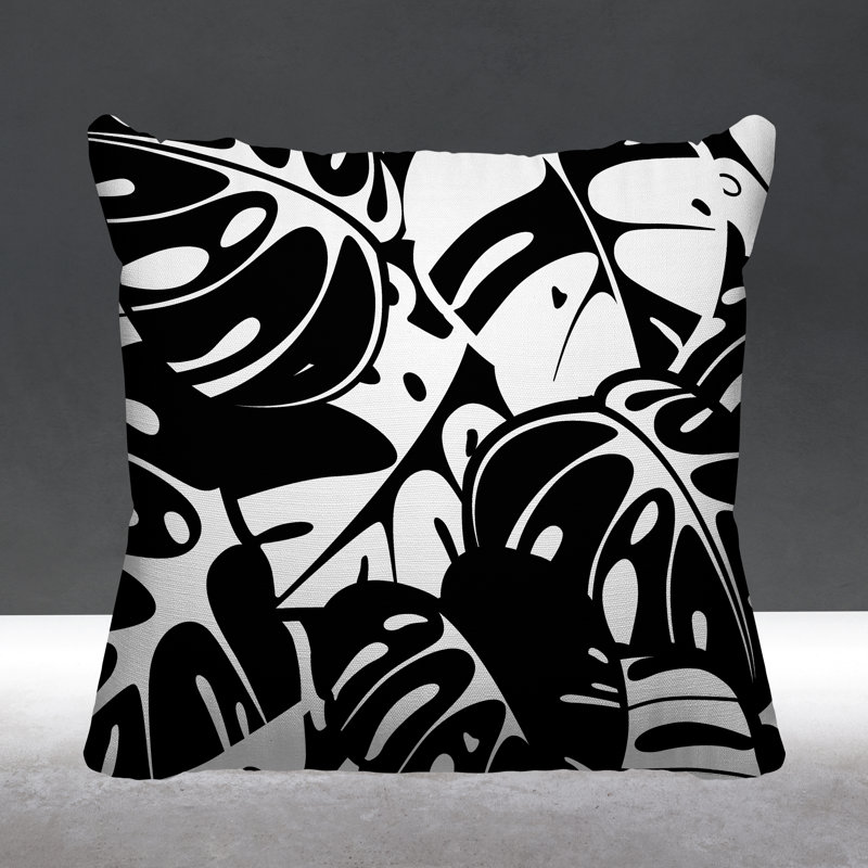 Coussin intérieur / extérieur Acton, L 19 po x H 19 po, Noir