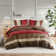 Boulder Striped Microsuede Plush Comforter Set in Farmhouse Style
