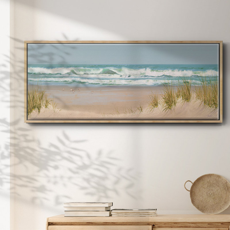 Jewelled Surf- Framed Canvas