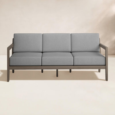 Ojai Sustain 68.5" Wide Outdoor Patio Sofa with Cushions by Joss & Main