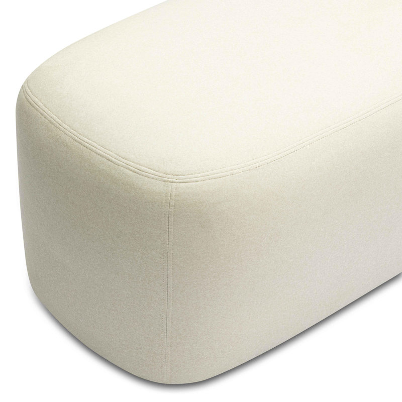 Banc en jacquard Ayotte Graceland, Crème, crème, Crème, crème