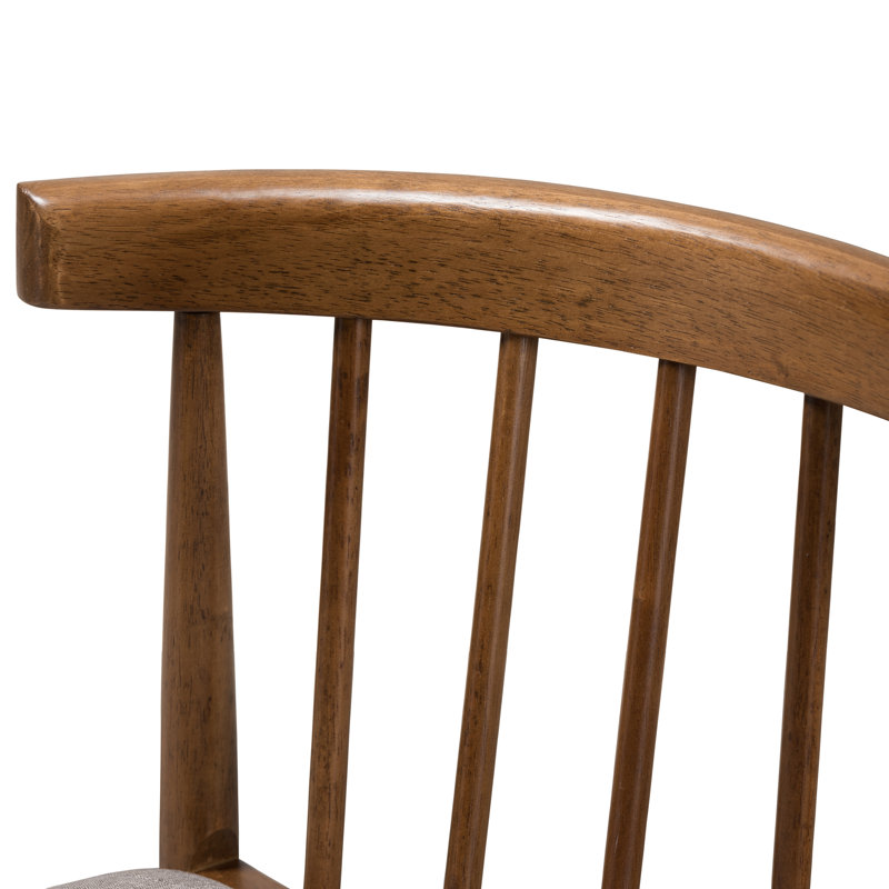 45cm H Polyester Blend Upholstered Slat Back Side Chair