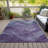 Machine Washable Indoor/Outdoor Cinead ACN1700 Purple Rug-104611296