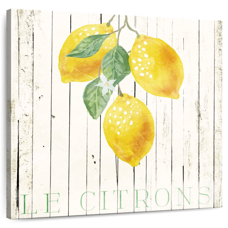 Yarlin Wood Le Citrons, 16" H x 16" W