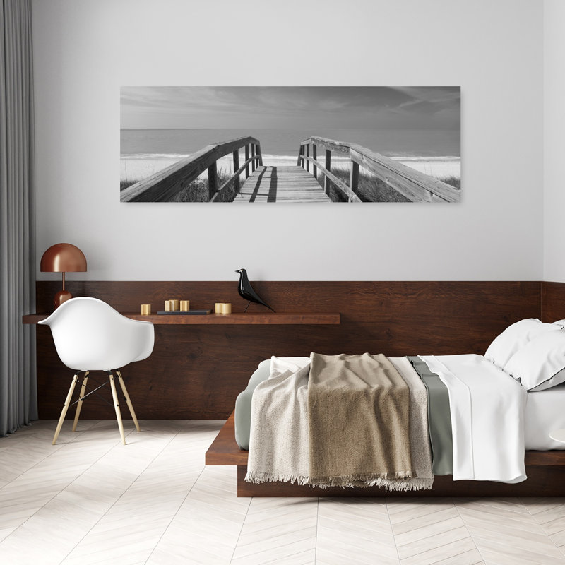 Boardwalk On The Beach Gasparilla Island Florida USA by James Schwabel - Wrapped Canvas Panoramic Print