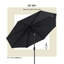 Parasol de patio 9 pi avec manivelle Devyn, poteau en aluminium et 8 baleines en acier pour terrasse, bord de piscine, cour Devyn-699766013