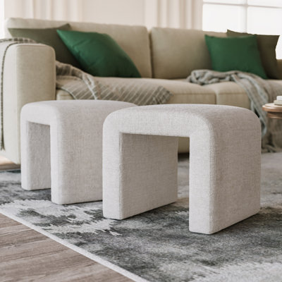 Kennedy 21" W Upholstered Rectangular Ottoman
