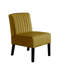Chaise d'appoint Mid-Century moderne, 2 pièces, jaune, revêtement en velours, chambre à coucher 2 en bois massif, velours jaune, pieds, attrait charmant-1777083070