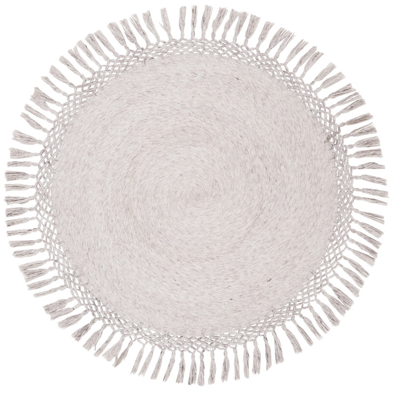 Crowley Hand Tufted Performance Solid Color Rug, Rond 3 pi