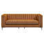 Canapé en cuir synthétique moderne de 84 po, canapé moderne, canapé d'appoint