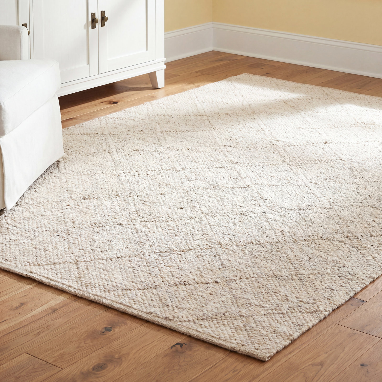 Gray Flatweave Geometric Rug, Rectangle 9' x 12'