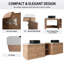   Meuble-lavabo mural double avec lavabo en céramique-376132250-376132255