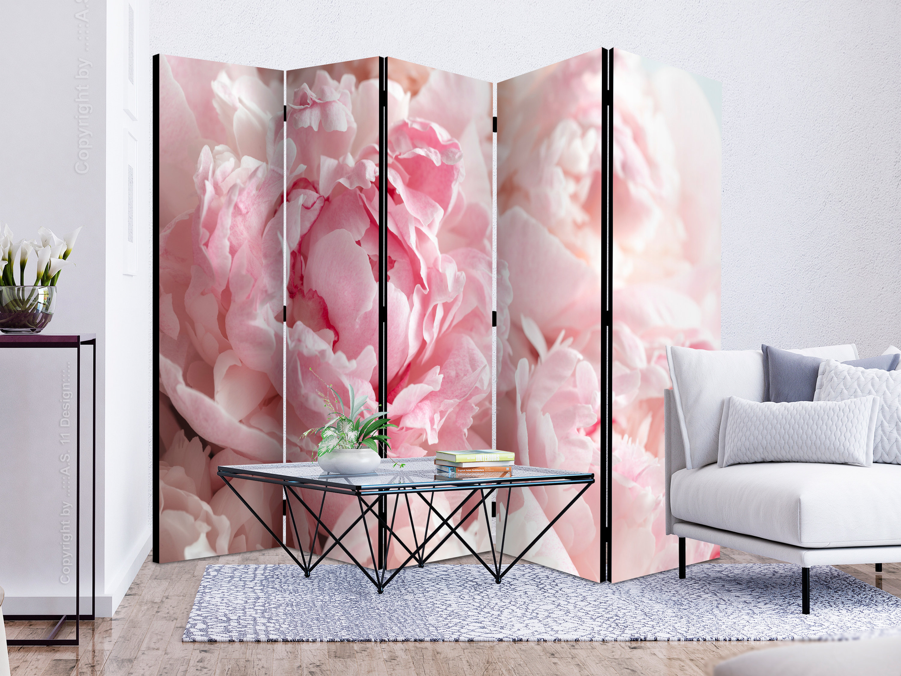 East Urban Home Room Divider - Sweet Peonies [Room Dividers] | Wayfair ...