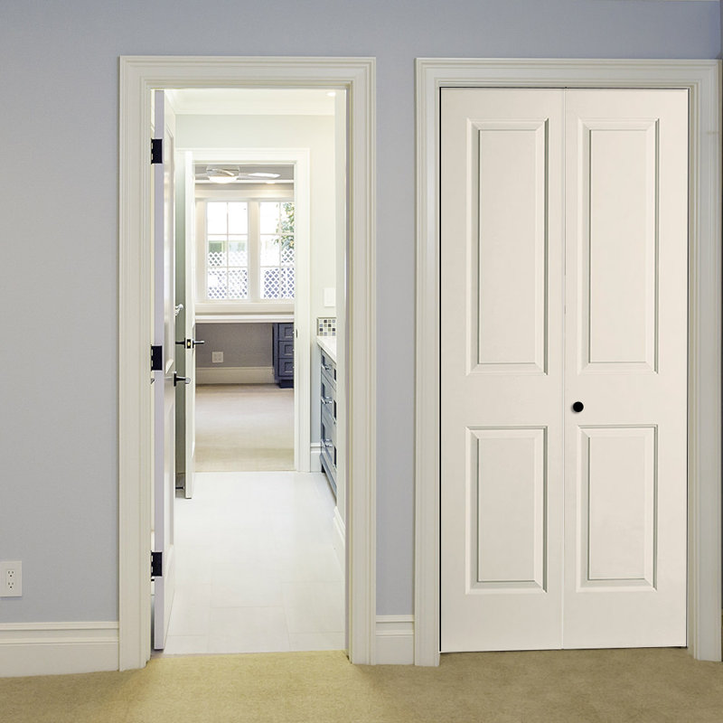 Primed 2-Panel Carrera Hollow Core Molded Bifold Door, 24" x 80"