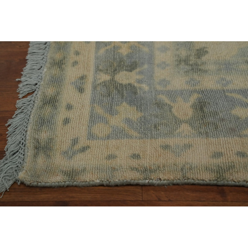 Tapis géométrique fait à la main Oushak 6 x 8