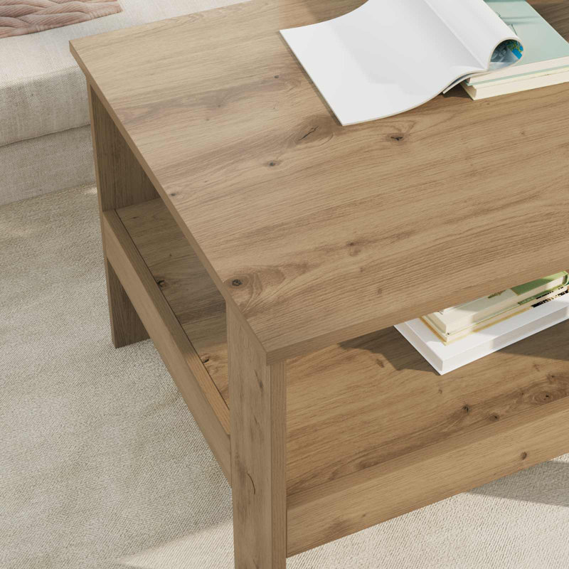 Coffee Table with Storage, Artisan Oak