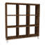 9 Cube Square Bookcase With Legs Cabinet Storage Shelving Display Wood Shelf-1438747085