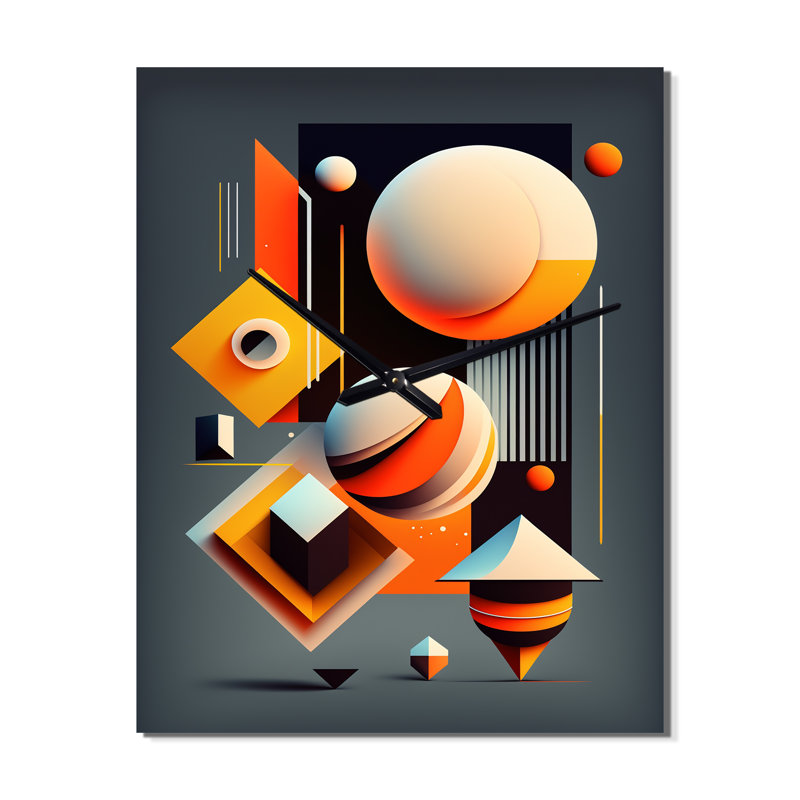 Horloge murale Graphic Retro Compositions VI, Grand