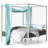 Saretta Metal Canopy Bed-1446171078