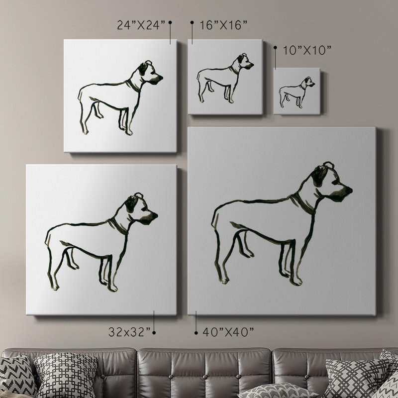 Toile tendue Canine Cameo IX-Premium Gallery - prête à être accrochée