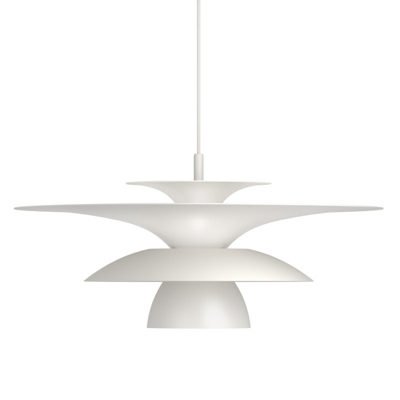 Picasso 1 - Light Unique/Statement Pendant, Flat White, 16.5cm H x 38cm W x 38cm D