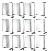 melos 12 Pack Shelf Dividers, Wire Shelf Dividers for Closet Organization,  Metal Closet Shelf Dividers for Wood Shelves, Closet Dividers for Wardrobe
