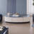 Simple oval supercrystalline stone coffee table