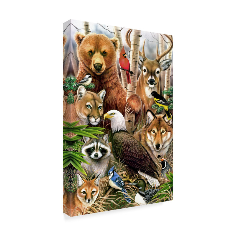 Reproduction d’art sur toile tendue, H 19 po x l 12 po x P 2 po