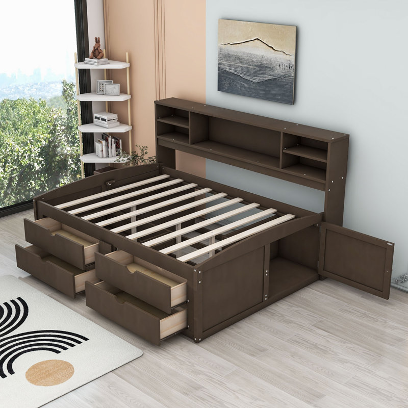 Naja Full / Double Daybed, Antique Brown