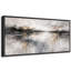«Abstract Neutral Grey Misty Reflection», œuvre d'art moderne sur toile encadrée, impression sur toile-126096622-126096618