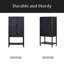 Armoire sophistiquée en placage de chêne avec plusieurs fonctions de rangement, idéale pour le bureau, l'entrée, le couloir, le salon-781252633