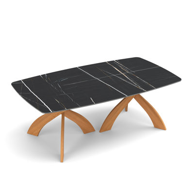 Entwine - Table rectangulaire en verre