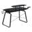 Kazuto Steel Computer Desk with Built-In Electrical Outlet
