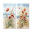 Coquelicots rouges sur la plage - ensemble de 2 impressions sur toile coquelicots-1849454047-1849454042