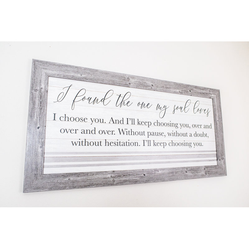 «I Found The One», reproduction d'art graphique encadrée
