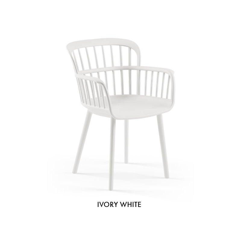 Tilia Eva-P Armchair, White