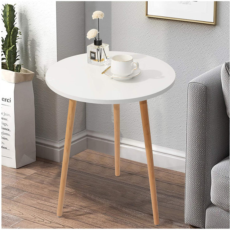 Table de bout à 3 pieds Aashvi, Brun clair
