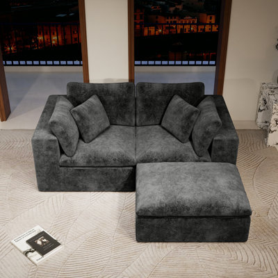 78.8*68.9"modular Sectional Sofa Seat,upholstered Compressed Couch For Living Room,bedroom,apartment,no Assembly Required,3pc Free Combination,plush Corduroy Fabric