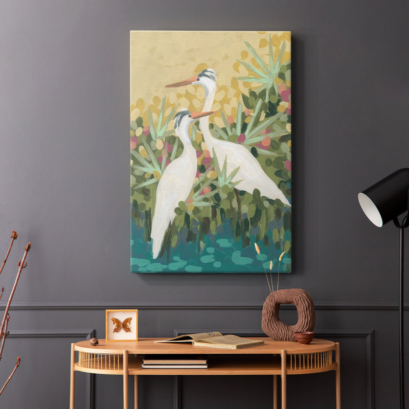 Heron Lagoon II - Cavas enveloppés de galerie, H 18 po x l 12 po