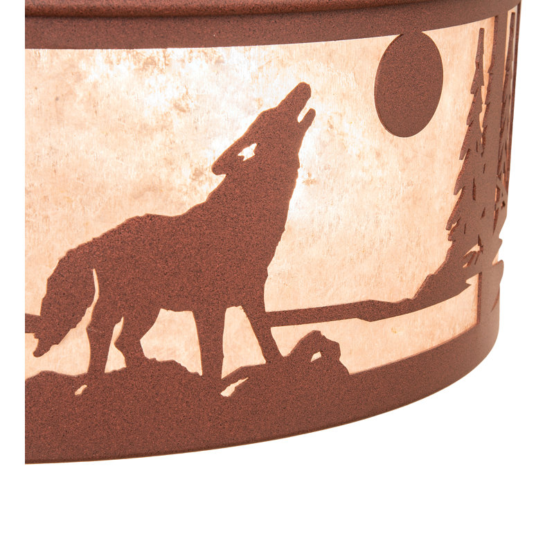Clayre Mica Flush Mount