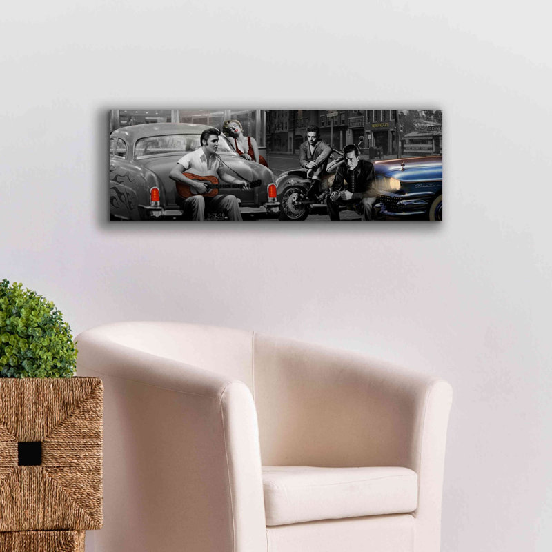 «Legendary Crossroads» par Chris Consani, art mural sur toile, H 12 po x l 36 po x P 1,5 po