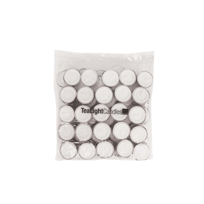 Ensemble de bougies chauffe-plat 100 pièces Tealights