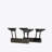 Modern Lift-Up Coffee Table with 4 Stools Set Saving Folding Dining Table